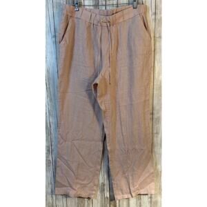Ellen Tracy Linen Wide Leg Pants - Size Large - Excellent Condition‎
